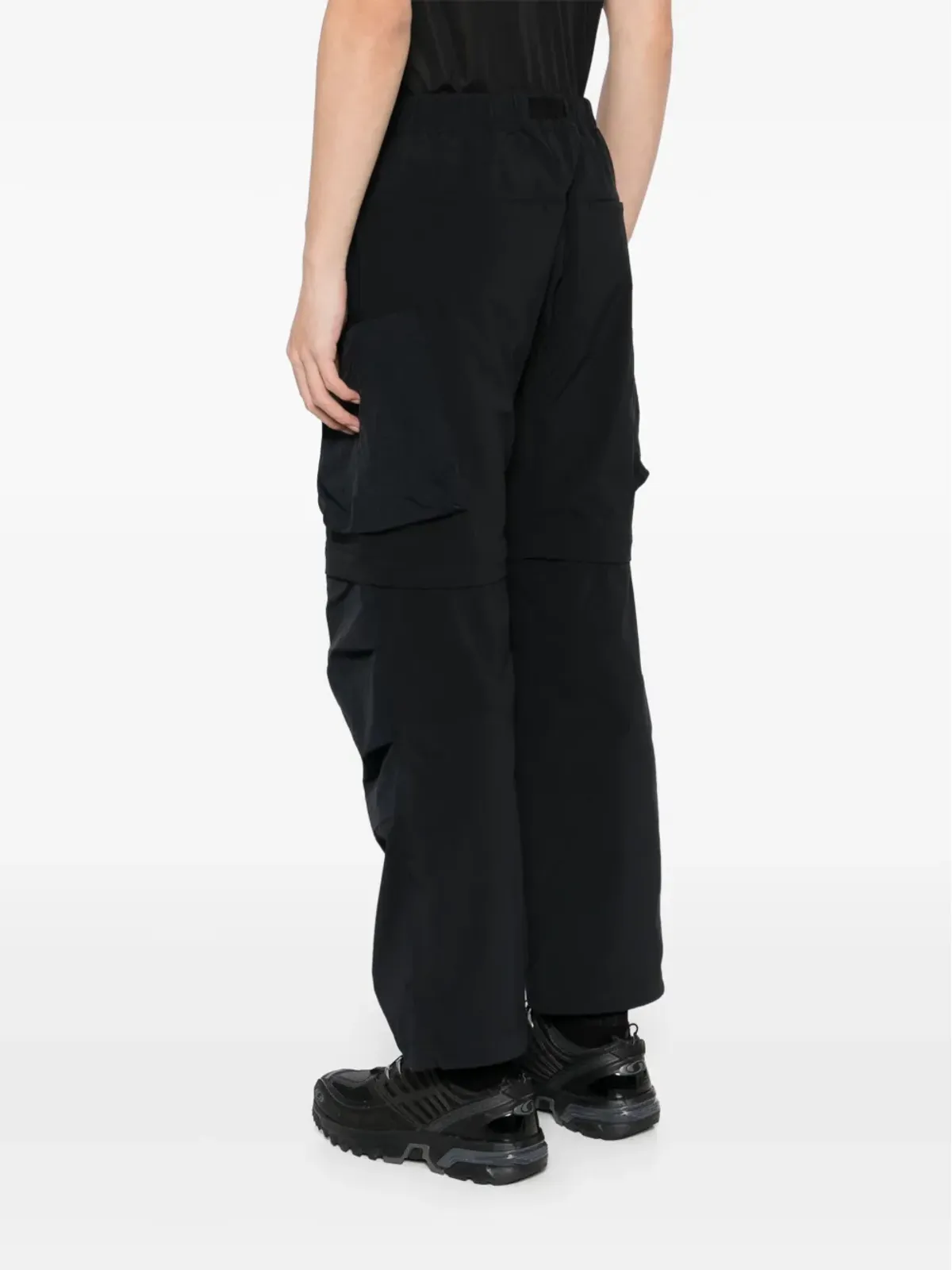 Spoonyard ベルト付き テーパード カーゴパンツ ブラック - 画像5