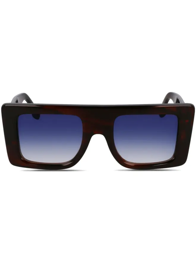 Victoria Beckham Eyewear Victoria Beckham Eyewear ロゴ入りアームサングラス - ブラックの商品画像