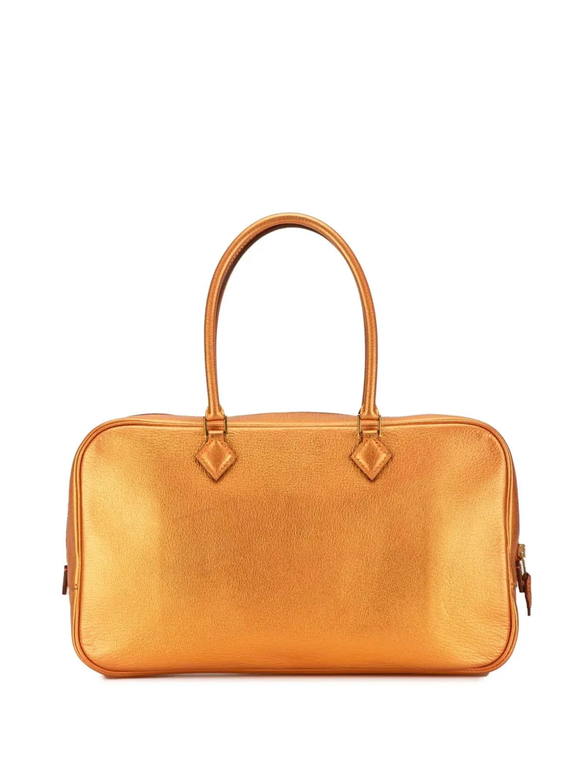 Hermès ビンテージ 2004 メタリック チェーヴル・コロマンダル プルム エラン28 ハンドバッグ - オレンジ - 画像2