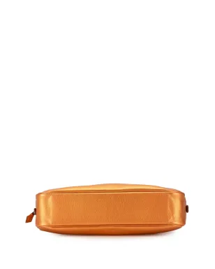 Hermès ビンテージ 2004 メタリック チェーヴル・コロマンダル プルム エラン28 ハンドバッグ - オレンジ - サムネイル4