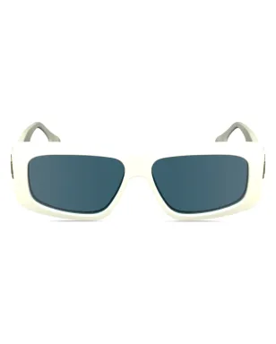 Victoria Beckham Eyewear 長方形フレーム サングラス - White - サムネイル1