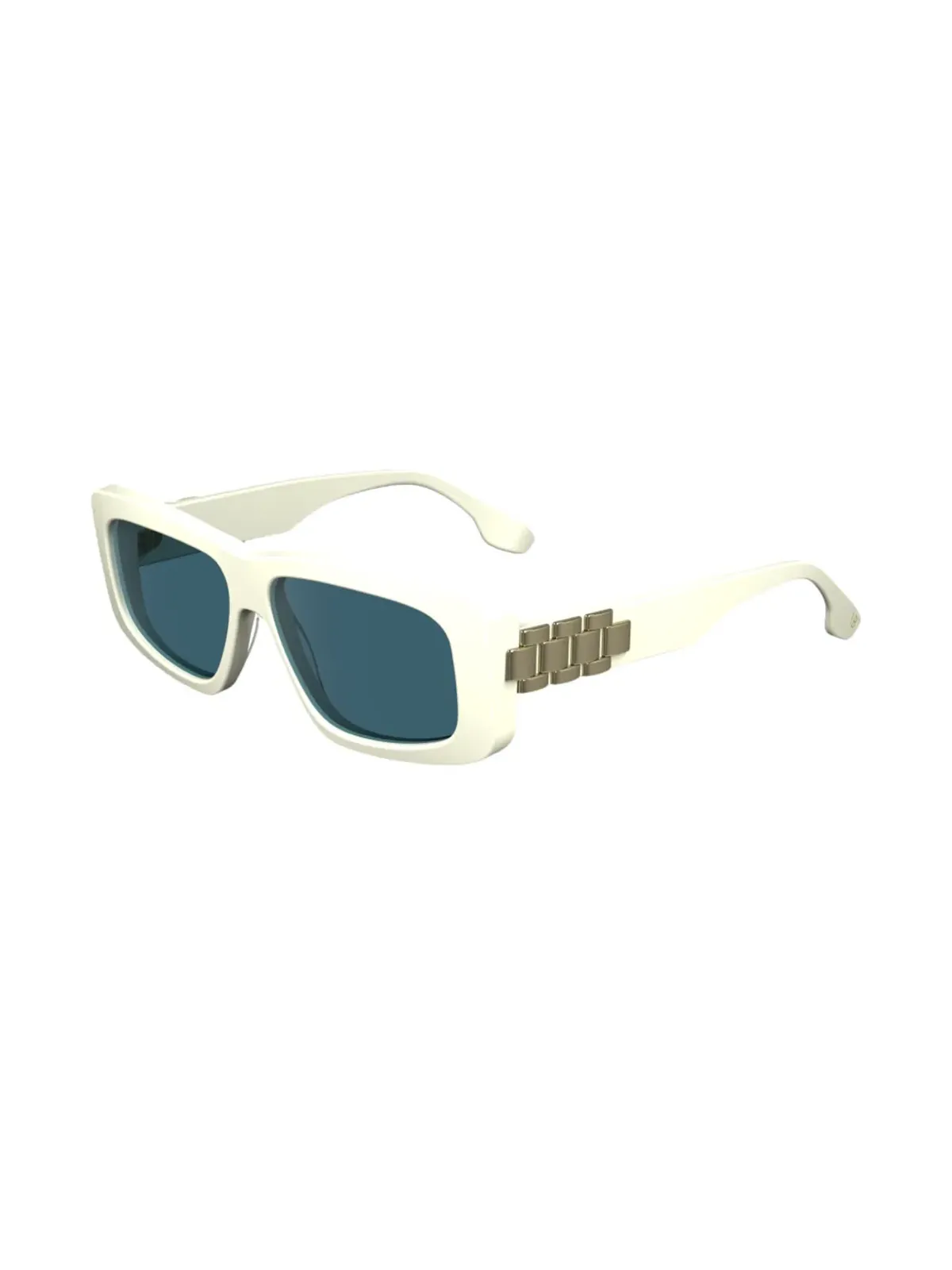 Victoria Beckham Eyewear 長方形フレーム サングラス - White - 画像3