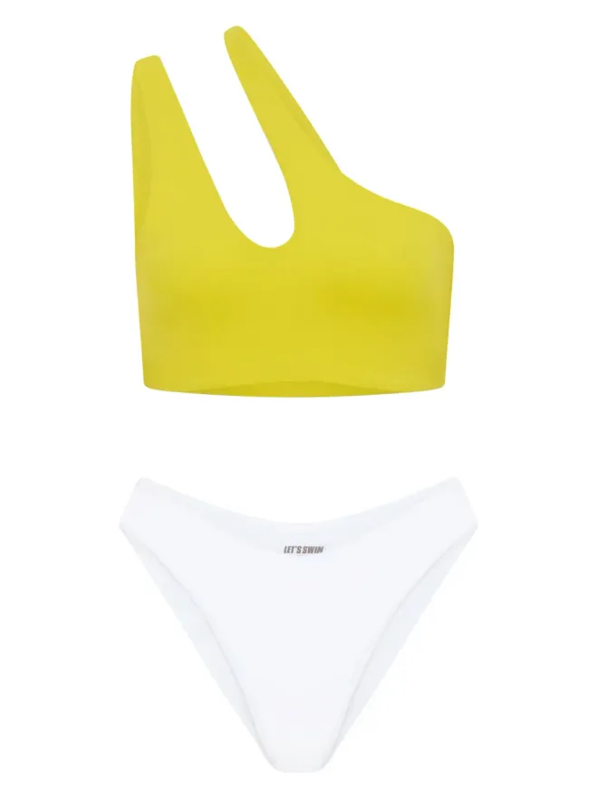 Let's Swim Let's Swim ティアドロップ ワンショルダービキニトップの商品画像