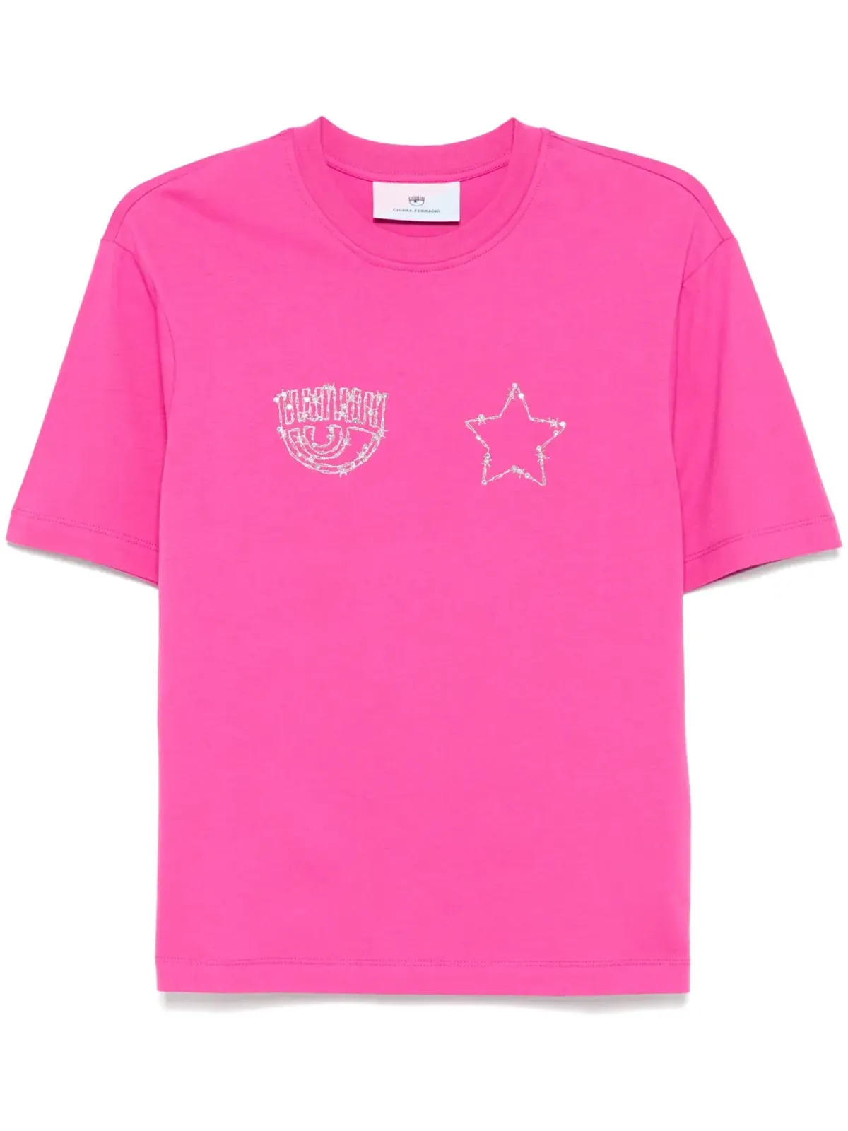 Chiara Ferragni コットン Tシャツ ピンク - 画像1