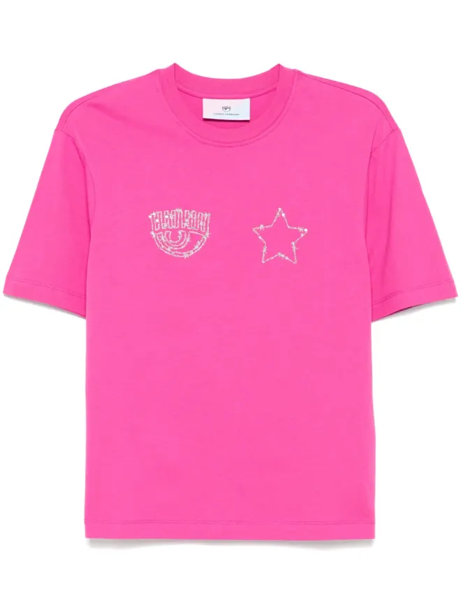 Chiara Ferragni Chiara Ferragni コットン Tシャツ ピンクの商品画像