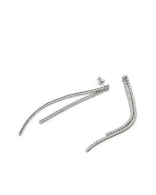 Jewels Aficionado 18ktホワイトゴールド ダイヤモンド ドロップピアス - サムネイル2