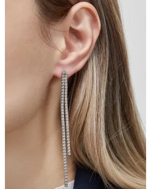 Jewels Aficionado 18ktホワイトゴールド ダイヤモンド ドロップピアス - サムネイル3