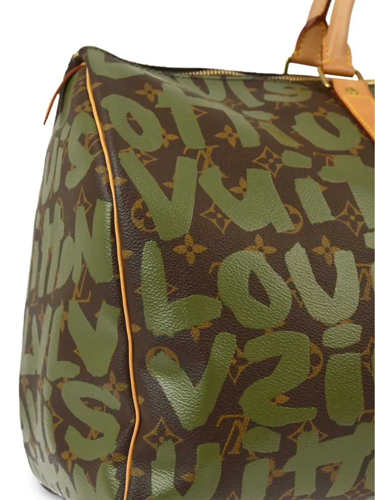 Louis Vuitton ビンテージ × スティーブン・スプラウス 2001 Keepall 50 トラベルバッグ - ブラウン - 画像3