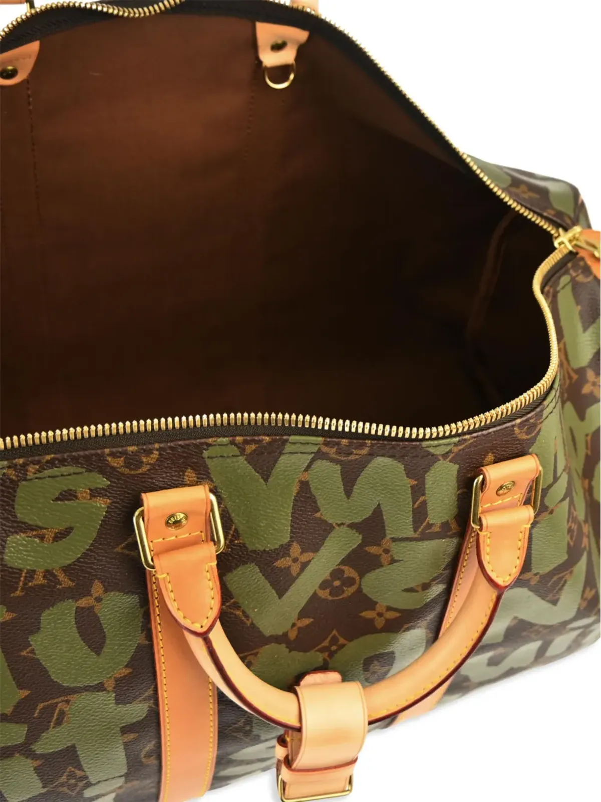 Louis Vuitton ビンテージ × スティーブン・スプラウス 2001 Keepall 50 トラベルバッグ - ブラウン - 画像4