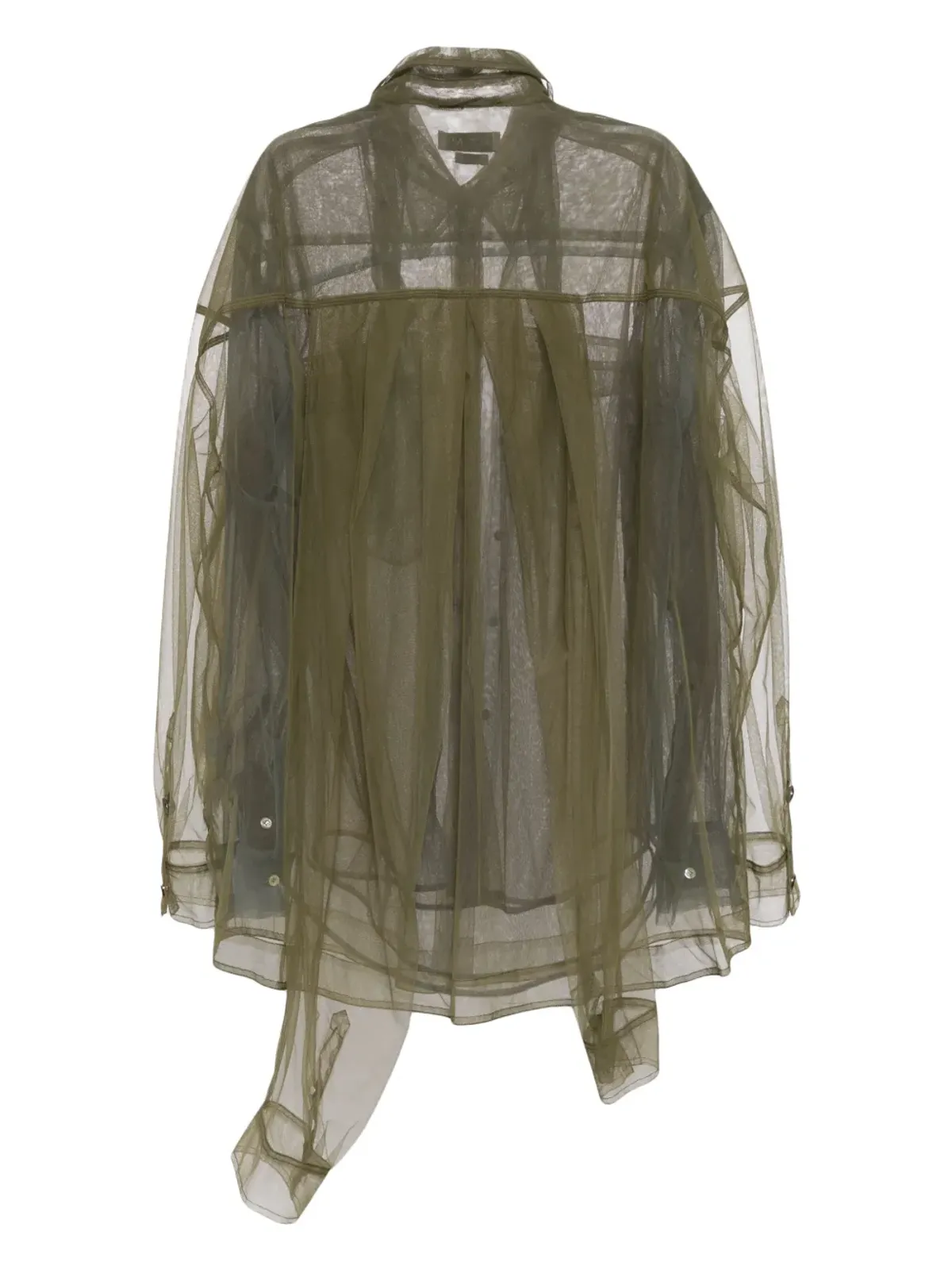 ACT Nº1 sheer layered shirt - Blue - 画像2