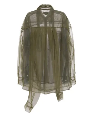 ACT Nº1 sheer layered shirt - Blue - サムネイル2