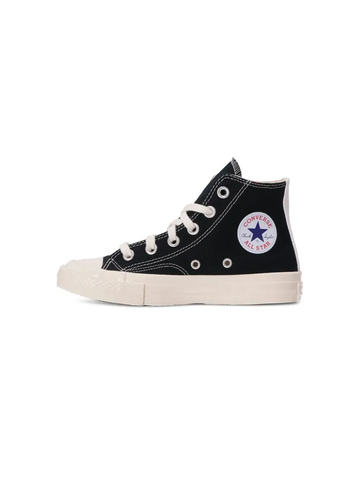 Comme Des Garçons Play Kids x Converse ロゴプリントスニーカー - ブラック - 画像3
