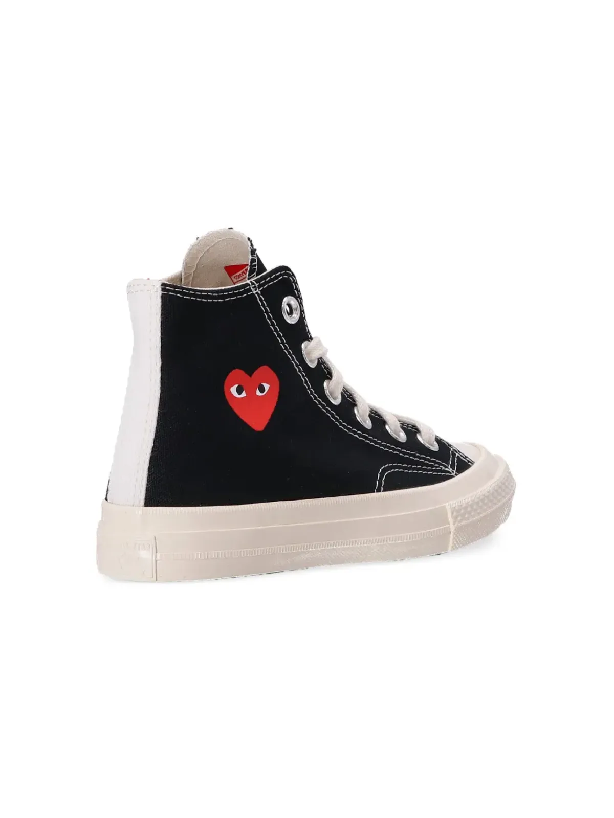 Comme Des Garçons Play Kids x Converse ロゴプリントスニーカー - ブラック - 画像4