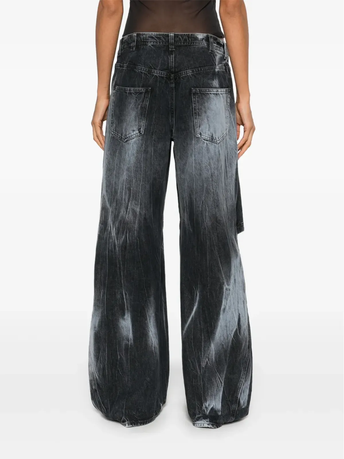 ALESSANDRO VIGILANTE cut-out jeans - Blue - 画像4