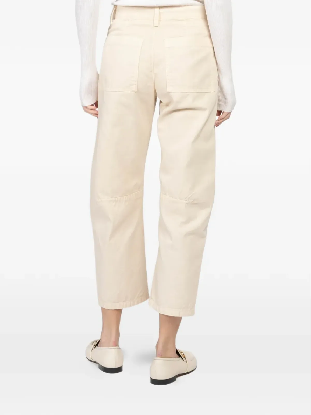 Velvet brylie belted trousers - Neutrals - 画像4