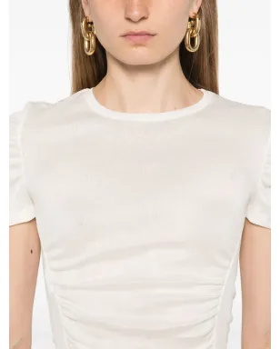 PINKO ルーシュディテールのTシャツ - ニュートラルカラー - サムネイル5