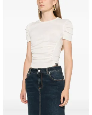 PINKO ルーシュディテールのTシャツ - ニュートラルカラー - サムネイル3