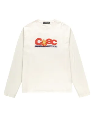 CEEC ディストレスド風ロゴプリントTシャツ - サムネイル1