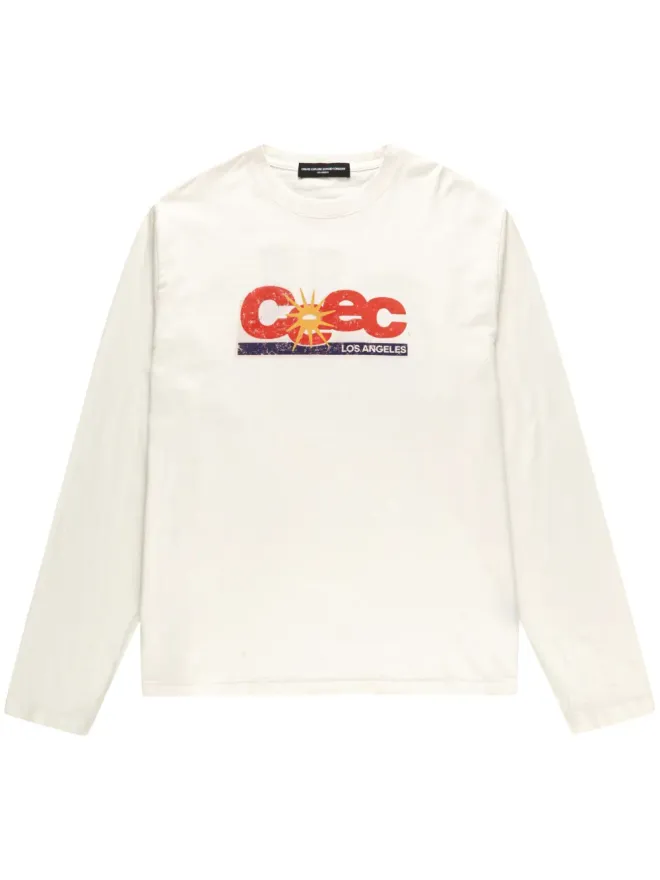 CEEC CEEC ディストレスド風ロゴプリントTシャツの商品画像
