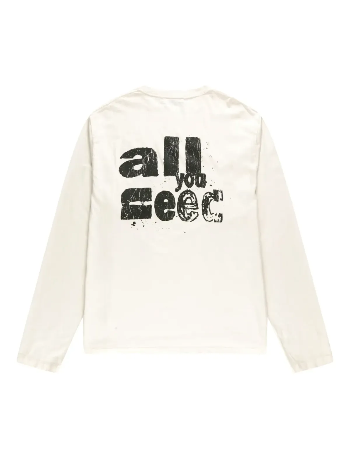 CEEC ディストレスド風ロゴプリントTシャツ - 画像5