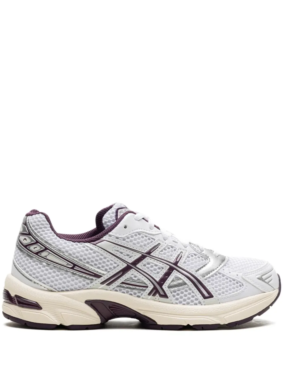 ASICS GEL-1130 ホワイト/ディーププラム スニーカー - 画像1