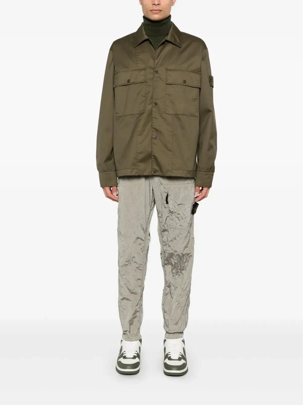 Stone Island Compassバッジジャケット - グリーン - 画像2