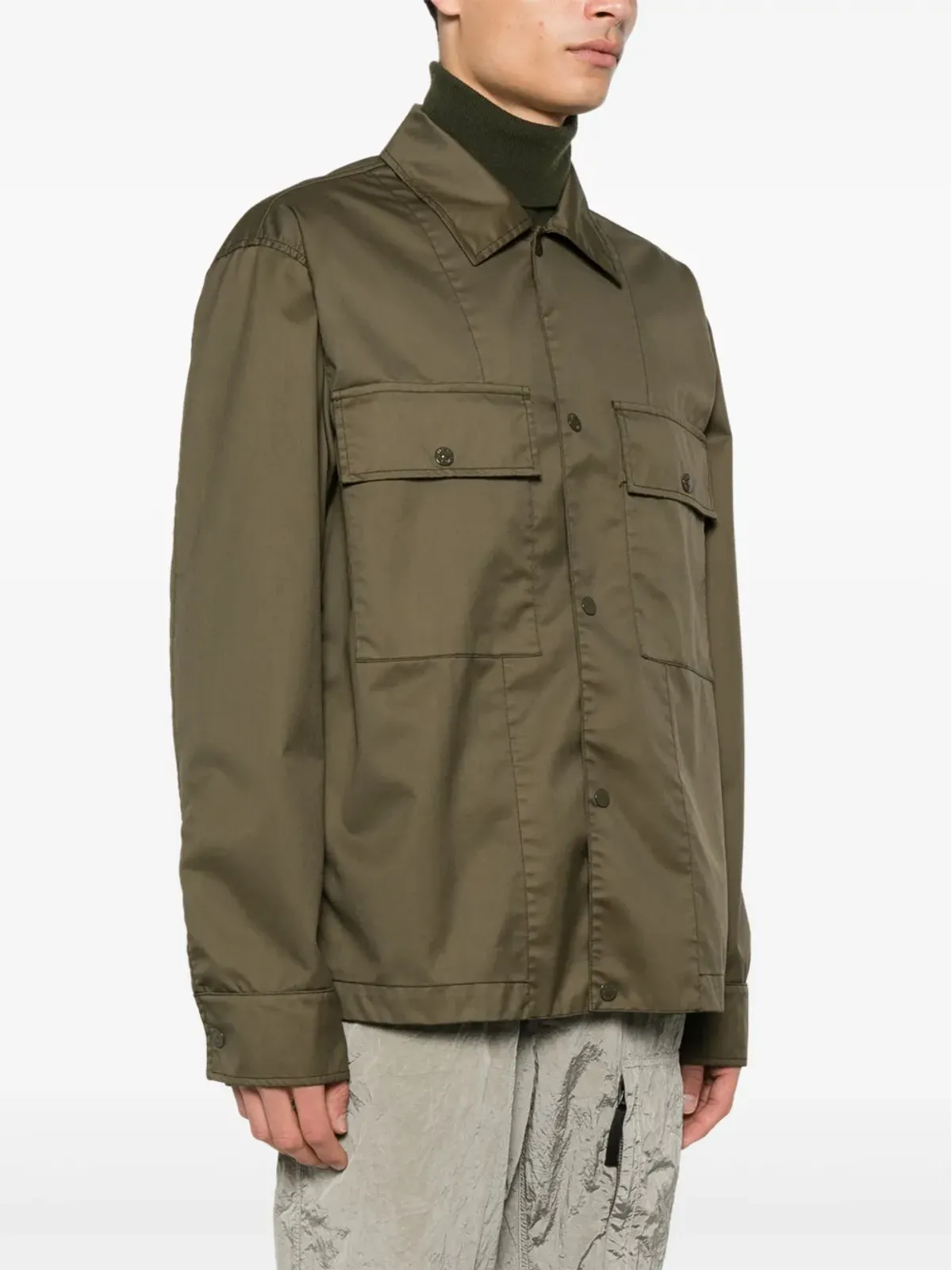 Stone Island Compassバッジジャケット - グリーン - 画像3