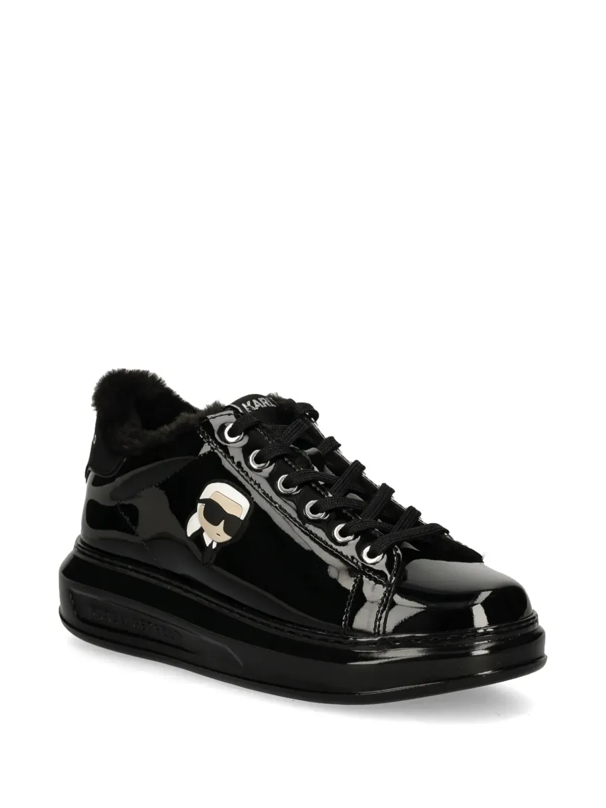 Karl Lagerfeld Ikonik NFT Kapri レザー スニーカー - ブラック - 画像2