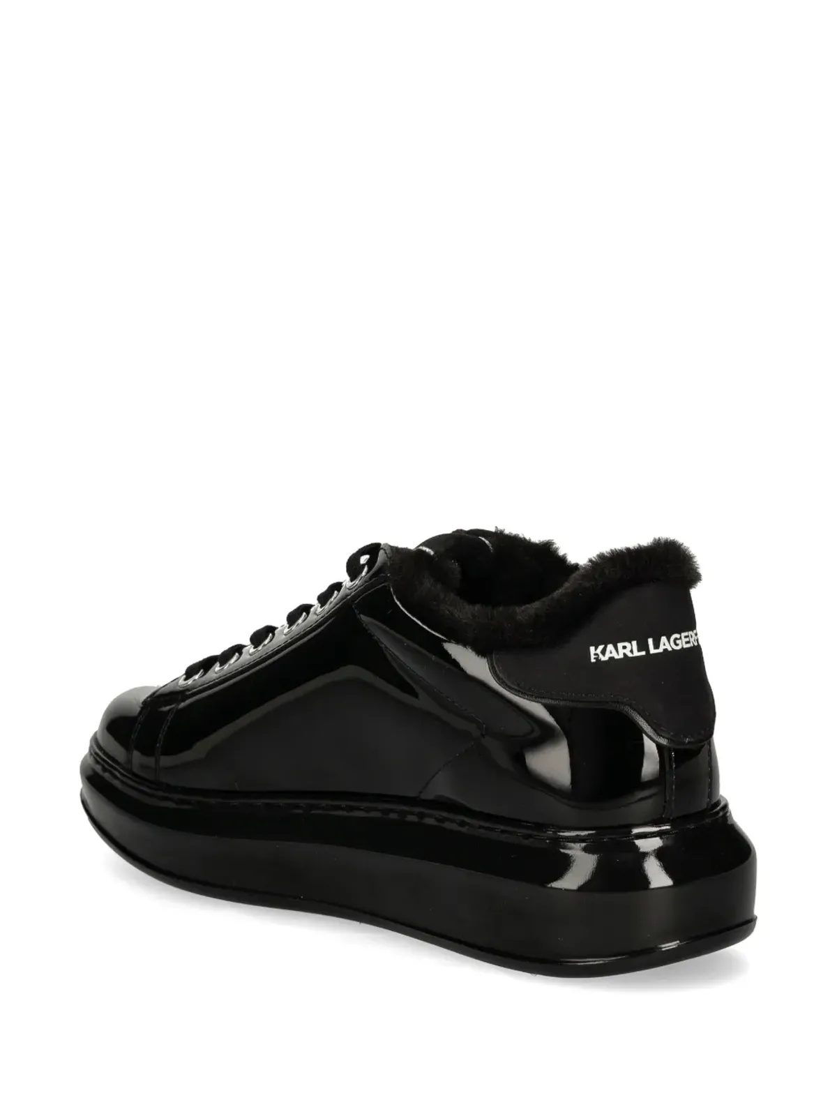 Karl Lagerfeld Ikonik NFT Kapri レザー スニーカー - ブラック - 画像3