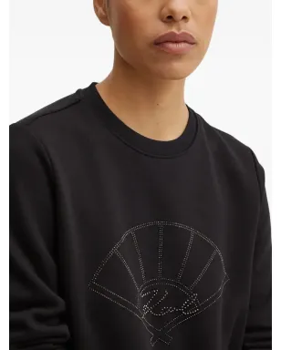 Karl Lagerfeld エンベリッシュド・ディテールのスウェットシャツ ブラック - サムネイル4
