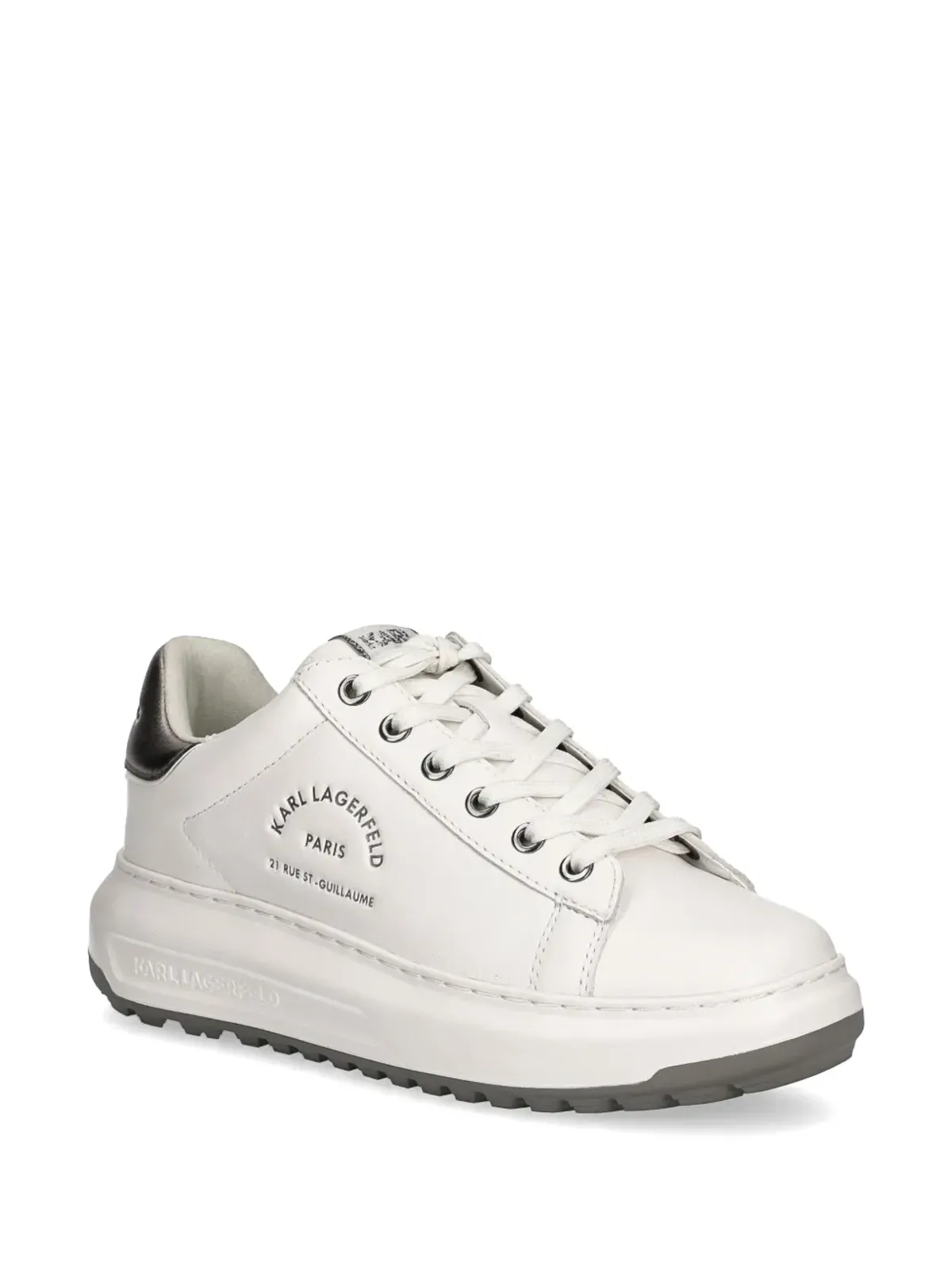 Karl Lagerfeld Kapri Maison Karl レザー スニーカー - ホワイト - 画像2