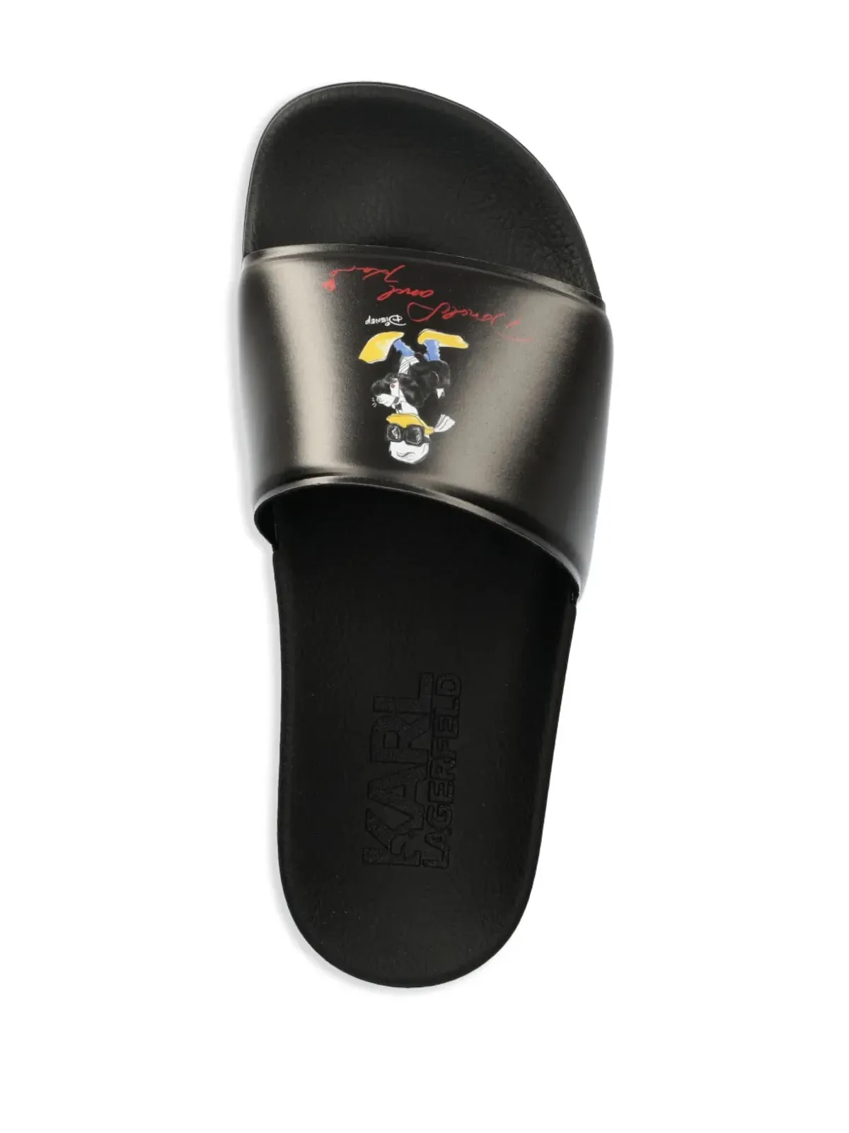 Karl Lagerfeld カールモチーフ フリップフロップ - ブラック - 画像4