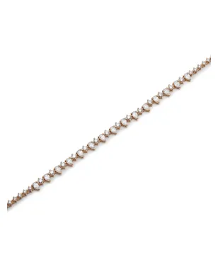 Jewels Aficionado 18Kローズゴールド テニスダイヤモンド ネックレス - ピンク - サムネイル2