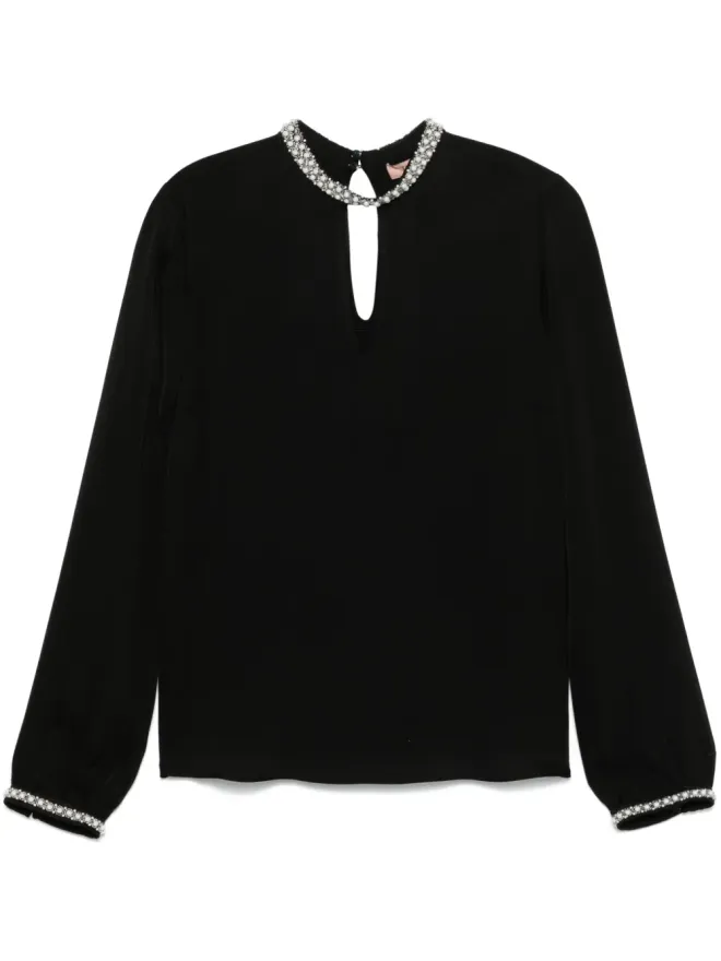 TWINSET TWINSET クレープ ブラウス ブラックの商品画像