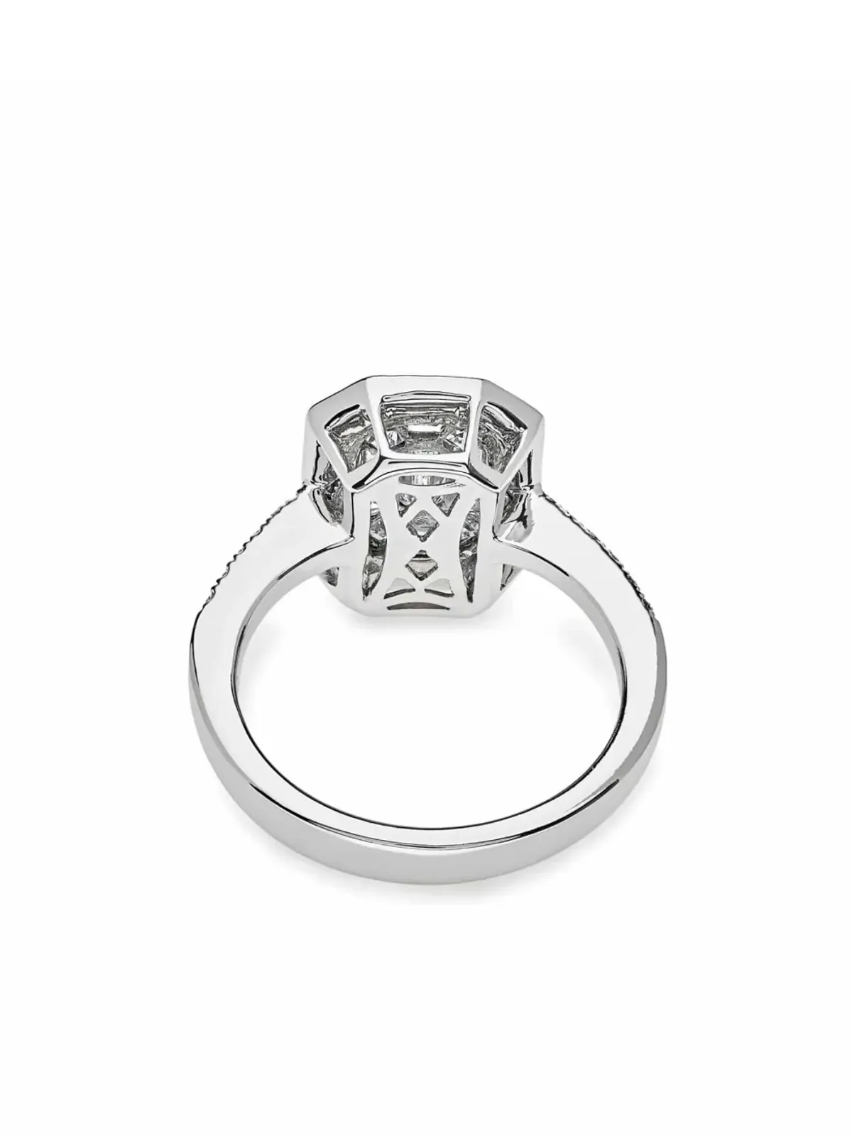 Jewels Aficionado 18金ホワイトゴールド ダイヤモンド ハローリング - シルバー - 画像3