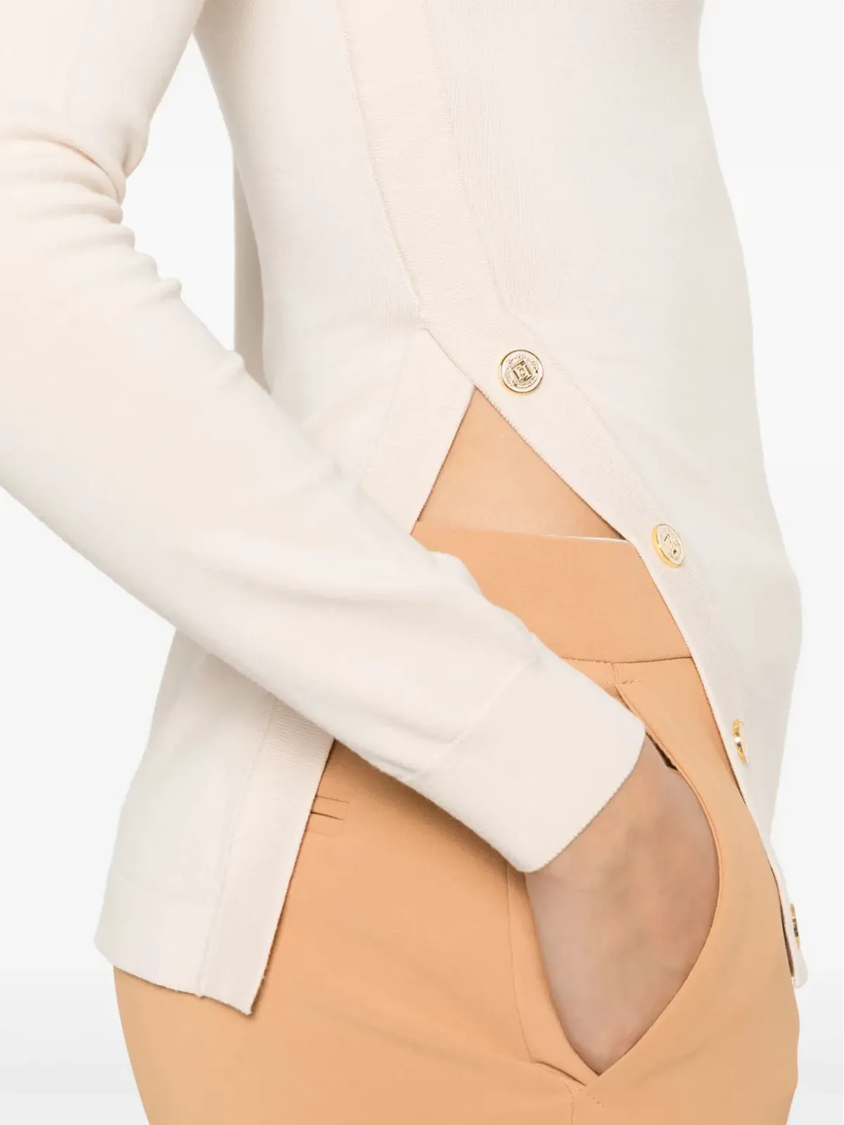 Elisabetta Franchi スタッズディテールのセーター ピンク - 画像5