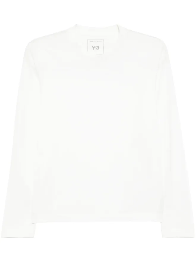 Y-3 Y-3 ロゴプリント コットンTシャツ - ホワイトの商品画像