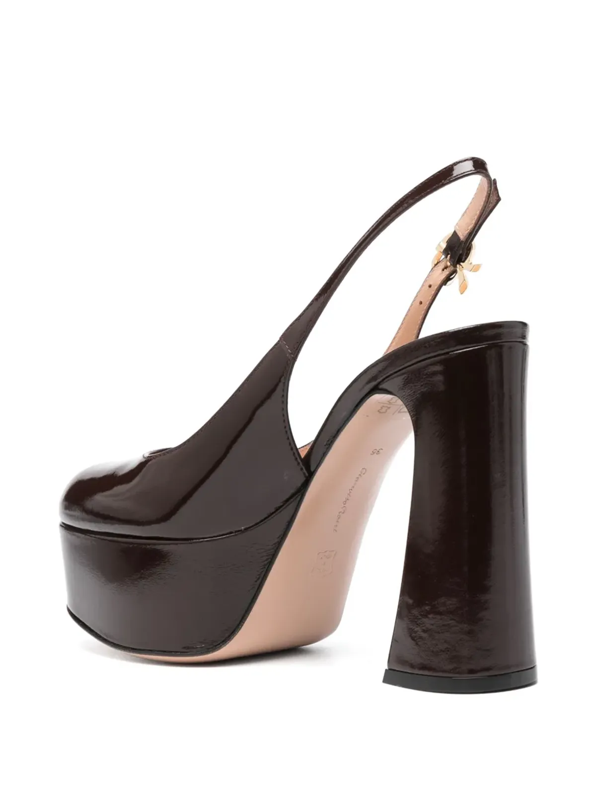 Gianvito Rossi 120mm Bessie パンプス - ブラウン - 画像3