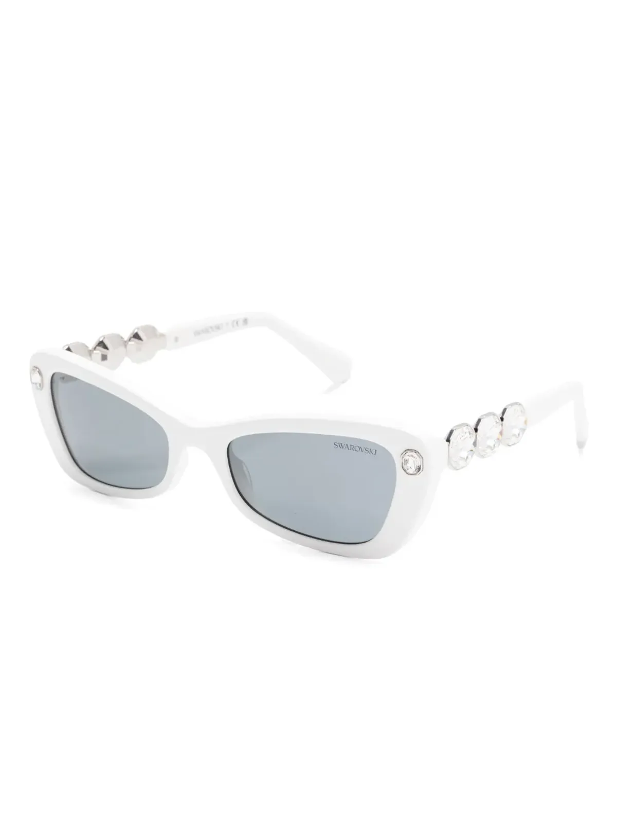 Swarovski Eyewear rectangle-frame sunglasses - White - 画像2