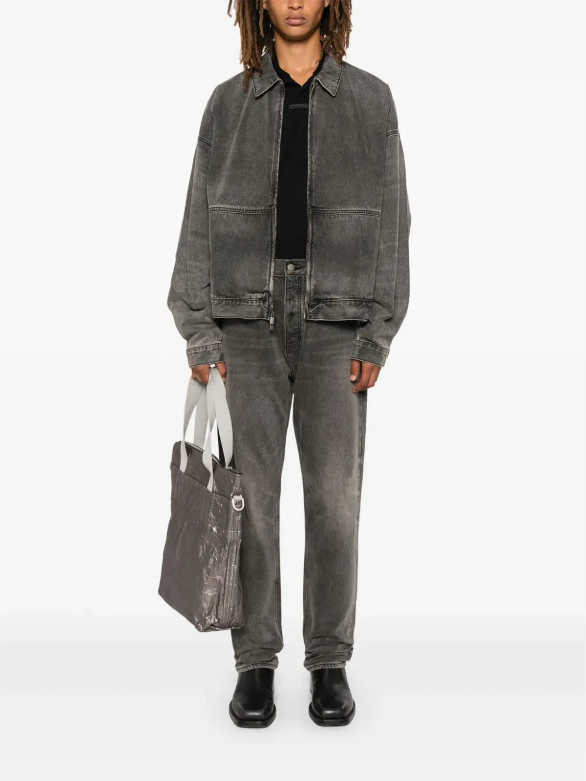 FEAR OF GOD ESSENTIALS ストレートレッグジーンズ - ブラック - 画像2