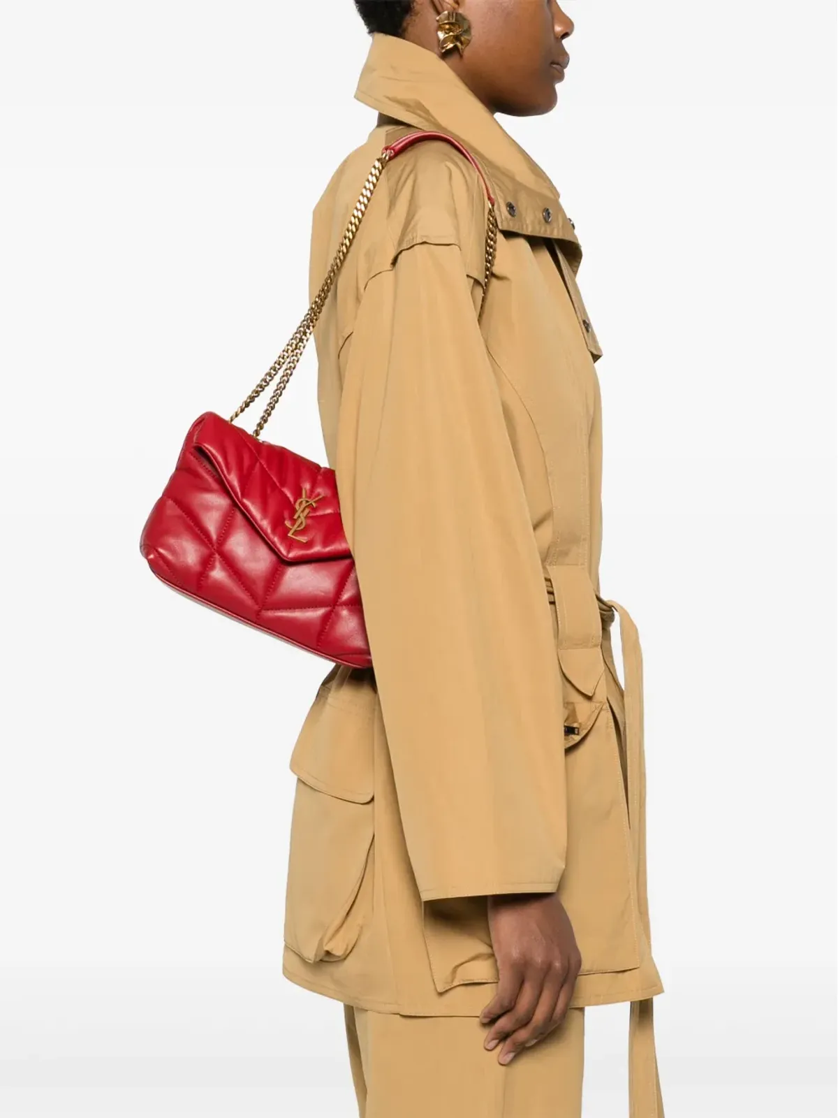 Saint Laurent ミニパファー・トイ ショルダーバッグ - レッド - 画像2