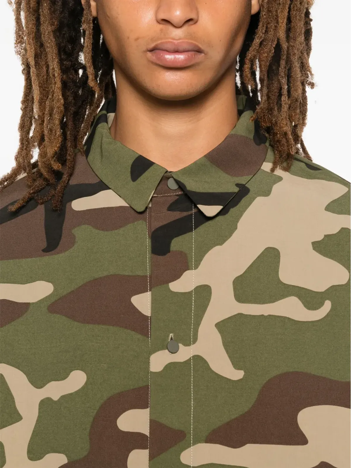 FEAR OF GOD ESSENTIALS カモフラージュ柄オーバーシャツ - 画像5