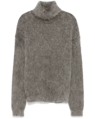 Saint Laurent ブラッシュドセーター - グレー - サムネイル1