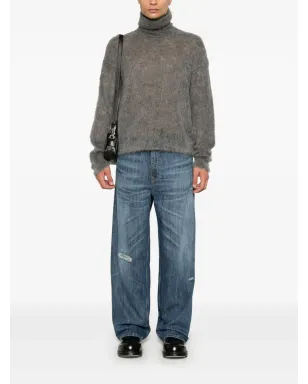Saint Laurent ブラッシュドセーター - グレー - サムネイル2