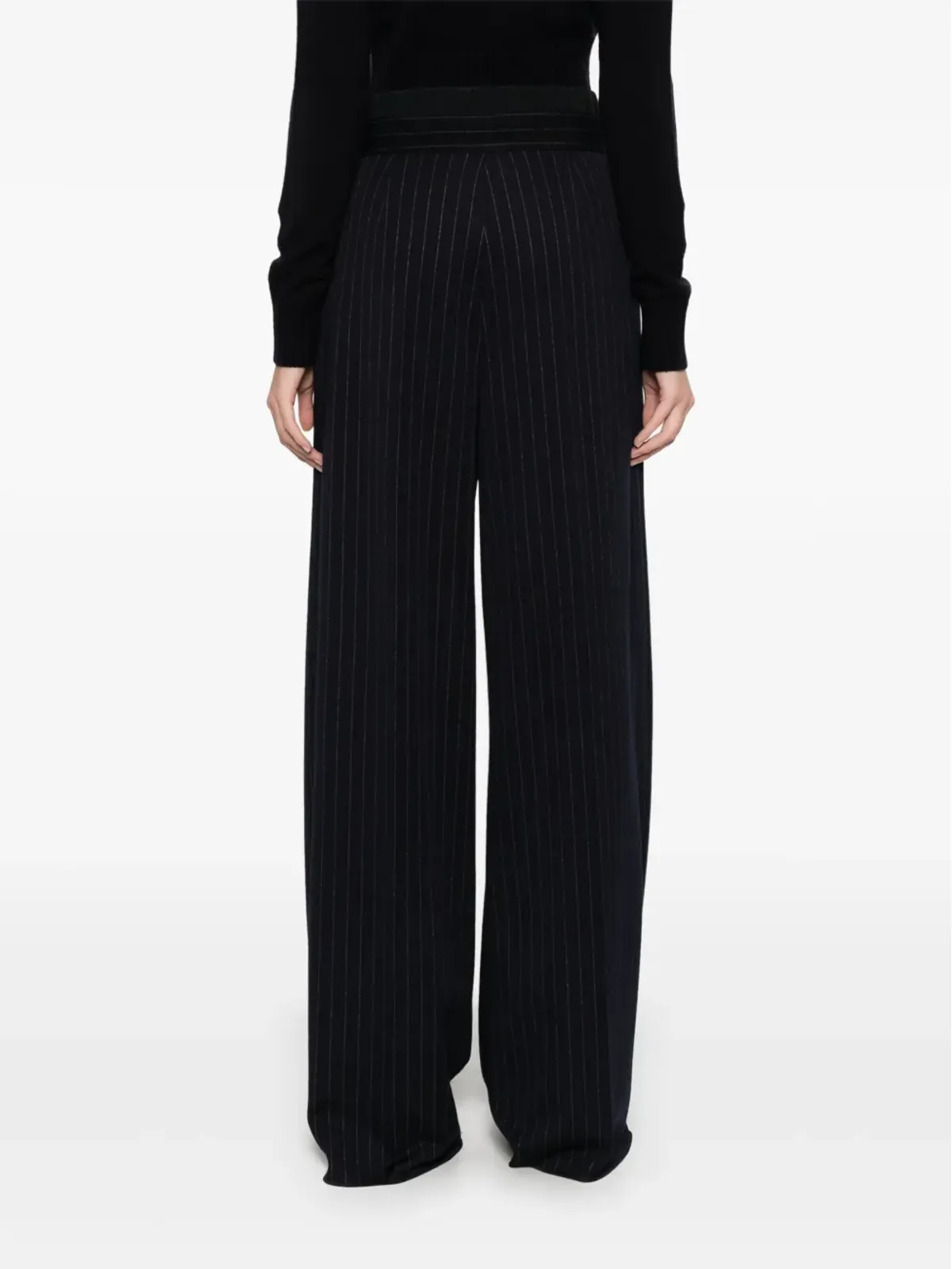 Max Mara ピンストライプパンツ ブルー - 画像4