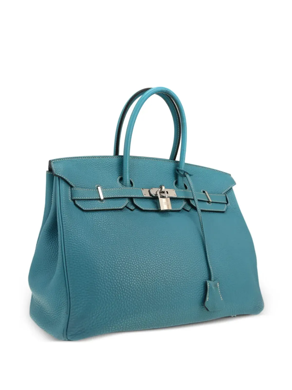 Hermès ビンテージ Birkin 35 バッグ - ブルー - 画像3