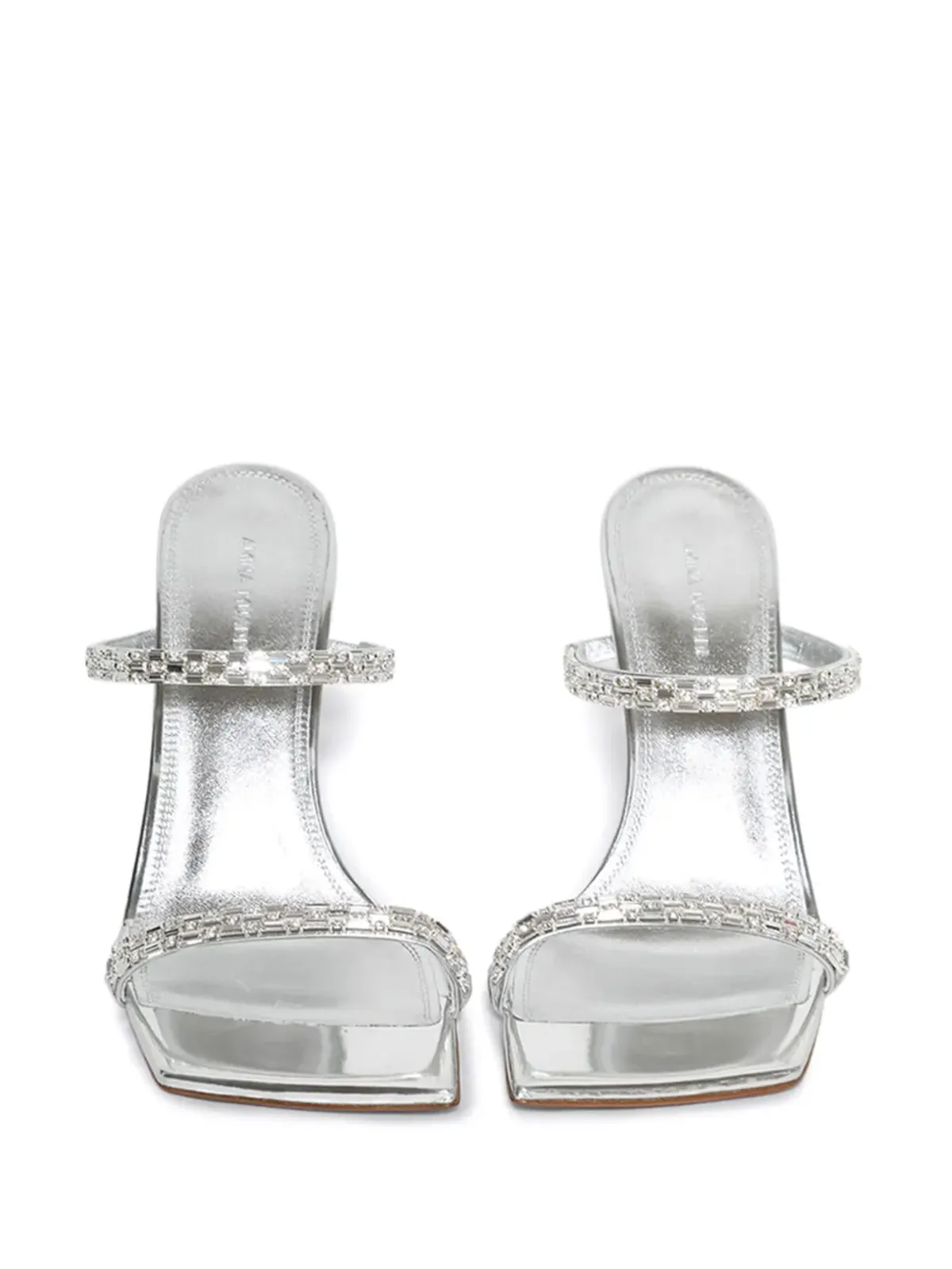 Amina Muaddi Diana mules - Silver - 画像3