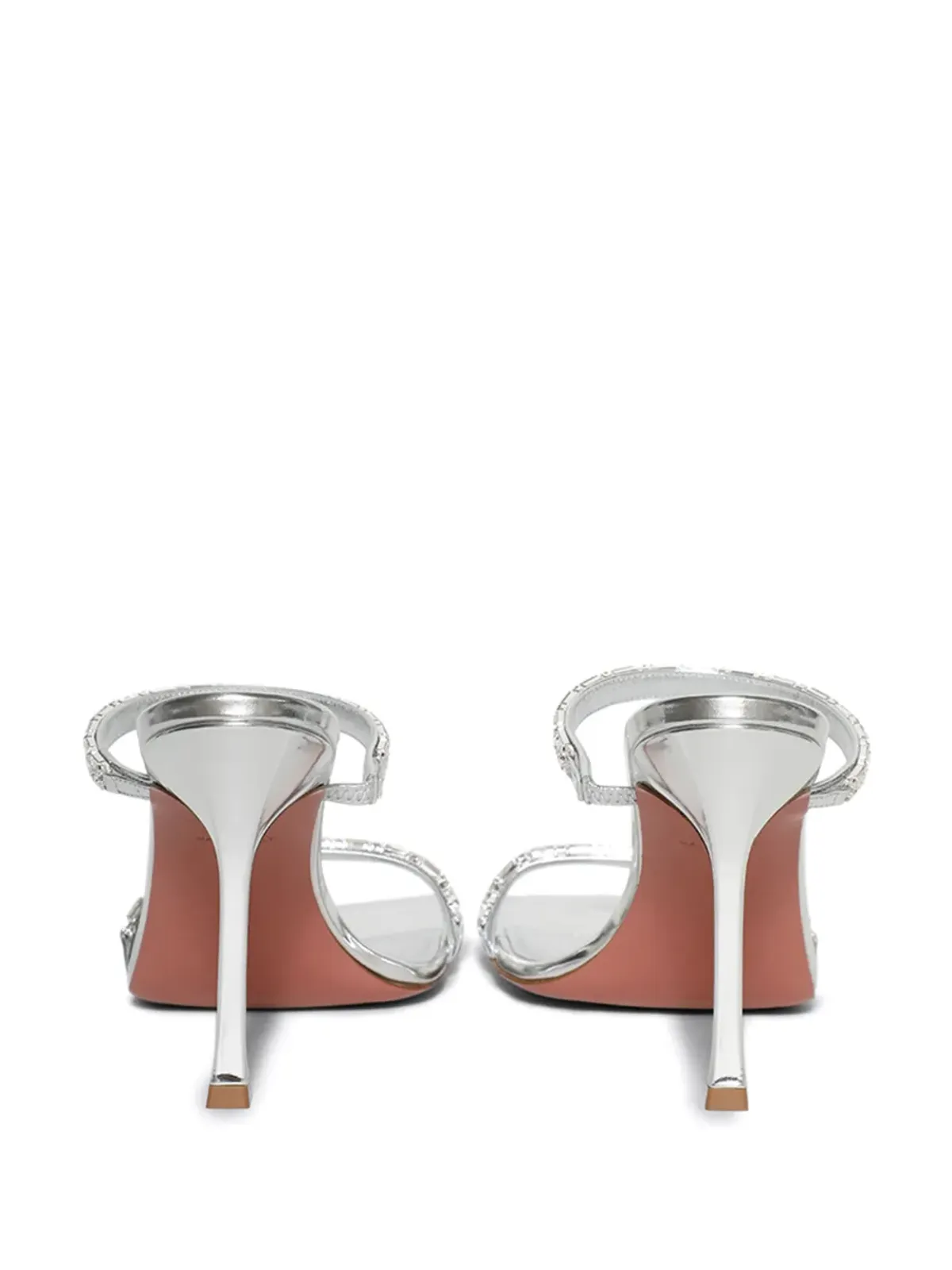 Amina Muaddi Diana mules - Silver - 画像4