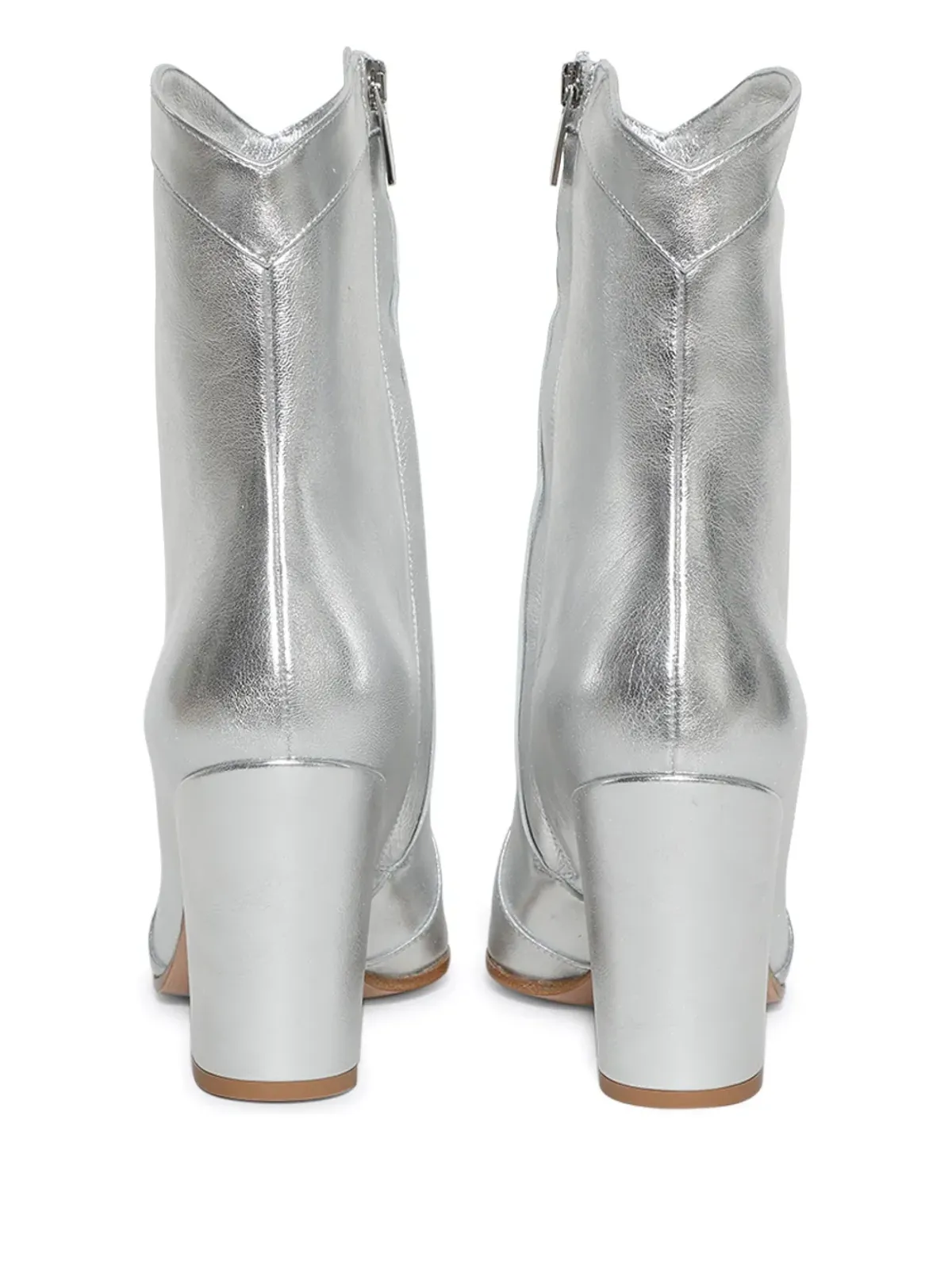 Gianvito Rossi West ブーツ 85mm ヒール シルバー - 画像2