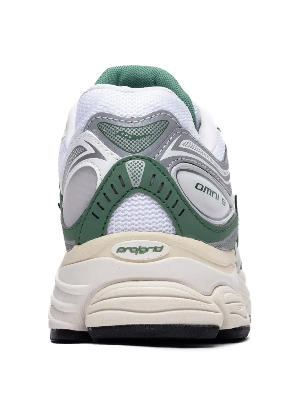 Saucony プログリッド オムニ 9 グリーン/ホワイト スニーカー - 画像2